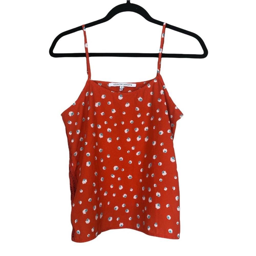 Collective Concepts Lyla Red Crochet tank top SP
